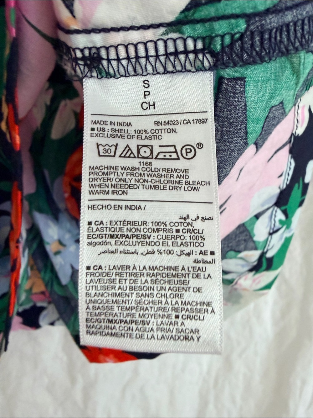 Old Navy Navy Floral Square-Neck Puff Sleeve Top - Picture 5 of 7